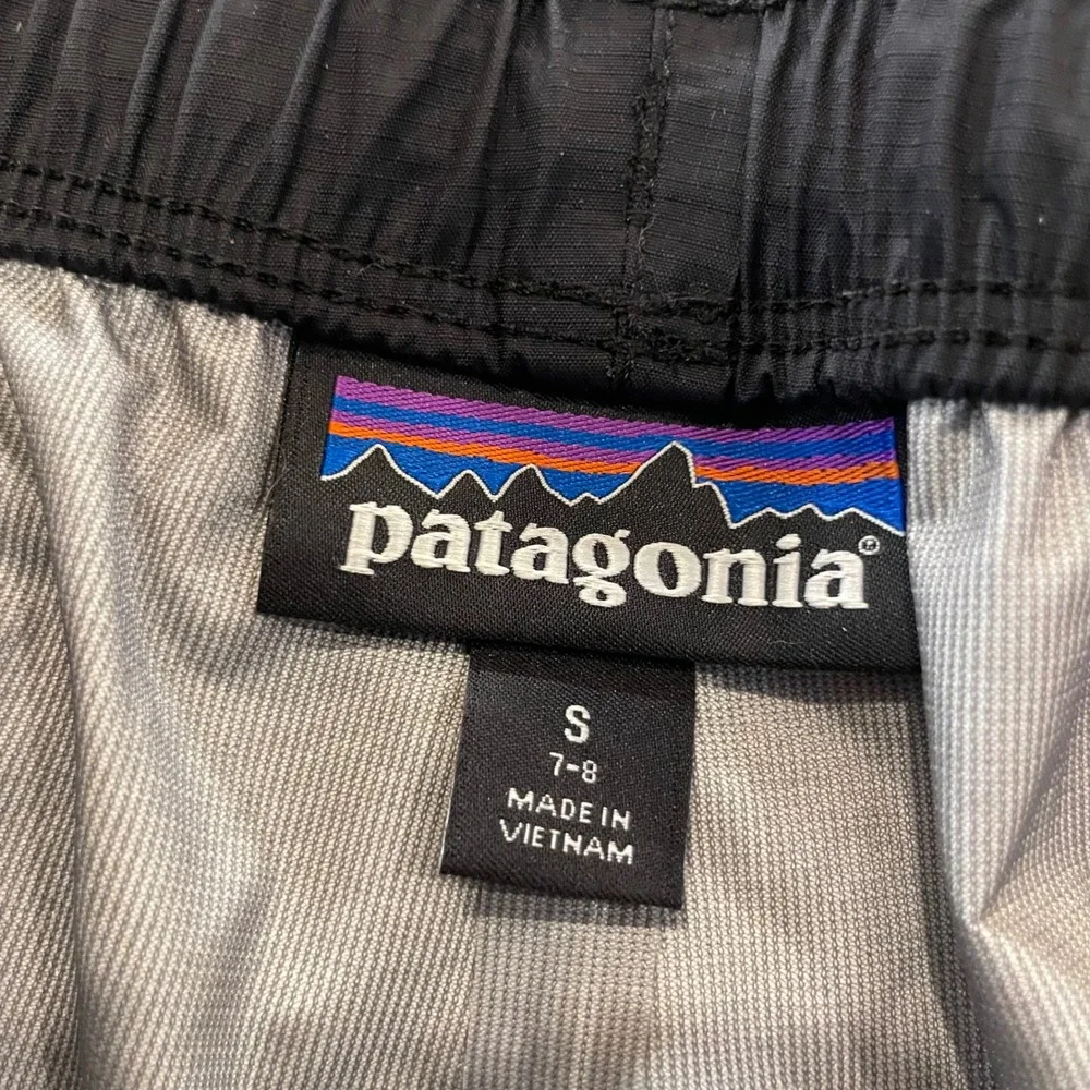 Patagonia Torrentshell 3L Rain Pants Kids Small 7-8 Black H2NO Reflective 64285